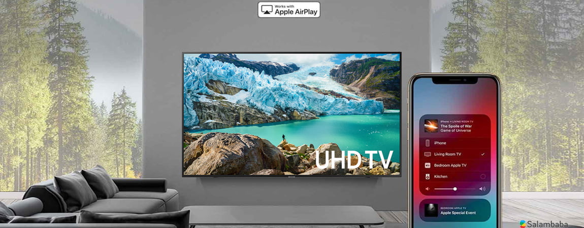 تلویزیون سامسونگ RU7172 سازگار با برنامه AirPlay2